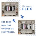 Ver imagem 7 de Guarda-roupa Casal 6 Portas 6 Gavetas com Pés Angra Espresso Móveis