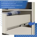 Ver mais imagens de Guarda-Roupa Casal 6 Portas 6 Gavetas com Pés Angra Espresso Móveis Branco/Arenas