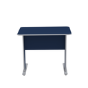 Ver imagem 3 de Escrivaninha Mesa Escritório Secretária Maxxi 92cm Cinza e Azul