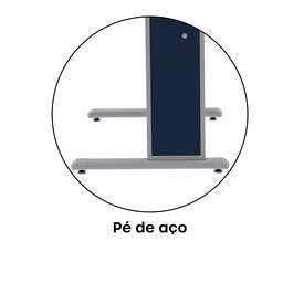 Mesa para Escritório Secretária 92cm Maxxi  - 7