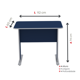 Mesa para Escritório Secretária 92cm Maxxi  - 4