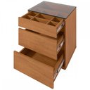 Ver imagem 3 de Mesa de Cabeceira Belize 3 Gavetas Cedro - Casa D