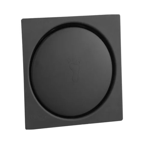 Ralo Click para Banheiro 10x10 Preto Inteligente Fosco