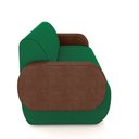 Ver imagem 5 de Sofá Decorativo Living Sala de Estar Bornéu 148cm Pés de Madeira Pu/veludo Marrom/verde G33 - Gran B
