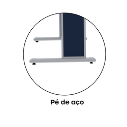 Mesa para Escritório Secretária Mx120 Maxxi  - 7