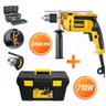 FURADEIRA IMPACTO 1/2 710W DEWALT + CAIXA FERRAMENTA STANLEY - 1