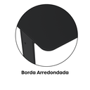 Ver imagem 6 de Escrivaninha Mesa Escritório Secretária MX120 Maxxi 120cm Preto