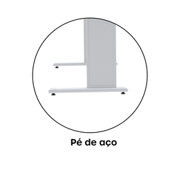 Mesa para Escritório Secretária Mx120 Maxxi  - 7