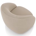 Ver imagem 7 de Kit 02 Poltronas Decorativa Giratória Angelina M03 Veludo Bege - Lyam Decor