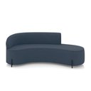 Ver imagem 3 de Sofá 4 Lugares Orgânico 220cm Pé Ferro Preto Morgan Suede Azul Mar D03 - D'Rossi