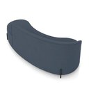 Ver imagem 6 de Sofá 4 Lugares Orgânico 220cm Pé Ferro Preto Morgan Suede Azul Mar D03 - D'Rossi