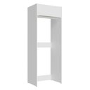 Ver imagem 1 de Porta-Geladeira Madesa Lux 1 Porta Basculante Branco/Branco Veludo