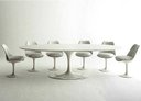 Ver imagem 2 de Mesa de Jantar Saarinen Oval 1,60x90 Base Branca Tampo Branco Laka