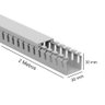 Canaleta Aberta Painel Elétrico Cabo Fio Branca 30x30x2000mm - 2