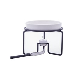 Rechaud de Queijo Brie Wolff de Aço Inox Preto Fosco 17,5cm - 2 Rechaud de Queijo Brie Wolff de Aço Inox Preto Fosco 17,5cm - 2