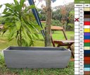 Ver imagem 7 de Kit 4 Vaso Planta 100x30 Jardineira Floreira Polietileno BGPLASTICOS AZUL ESCURO 013