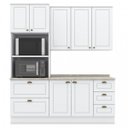 Ver imagem 2 de Cozinha Compacta Modulada 3 Peças com Torre Quente Emily Espresso Móveis Branco/HP/Calcare
