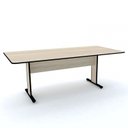 Ver imagem 1 de Mesa de Reuniões Ret MX2000 Maxxi Bege/Preto/Nogueira Casablanca