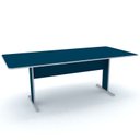 Ver imagem 1 de Mesa de Reuniões Ret MX2000 Maxxi Azul/Cinza