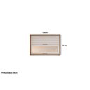 Ver imagem 2 de Armário Aéreo Cozinha Modulado Eloise com 2 Portas Basculante com Vidro Reflecta 120cm Freijo-off