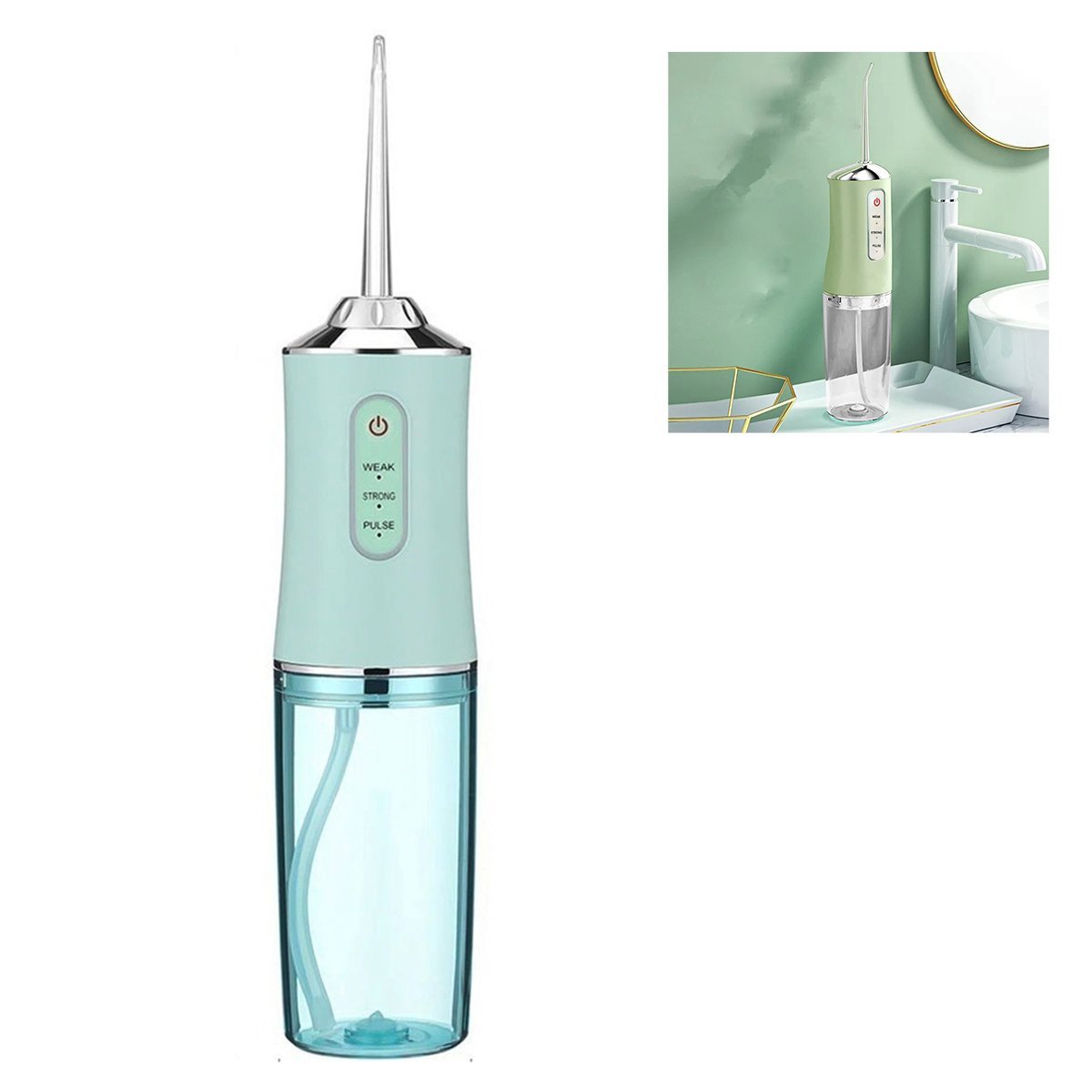 Irrigador Jato de Limpeza Dental Eletrico Higiene Bucal Oral Escova Dentes Gengiva Lingua Aparelho O