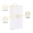 Ver imagem 3 de ARMÁRIO ALTO 2 PORTAS PANDIN P25 - BRANCO AA1600P25
