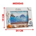 Ver imagem 3 de Porta Retrato Marítimo Náutico Decoração Casa de Praia 7x5 Barco