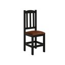 Ver imagem 3 de Conjunto Mesa de Madeira Preto 160x88 + 6 Cadeiras Estofadas Sfa