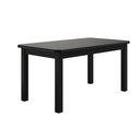 Ver imagem 2 de Conjunto Mesa de Madeira Preto 160x88 + 6 Cadeiras Estofadas Sfa