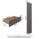 Ver imagem 6 de Guarda-Roupa 2 Módulos 2 Portas 3 Prateleiras 2 Gavetas Frame CabeCasa MadeiraOriginals