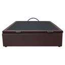 Ver imagem 6 de Base Box Baú para Cama Viúva 128x188cm Liz S05 Sintético Marrom - Mpozenato