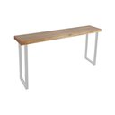 Ver imagem 4 de Conjunto Industrial 180cm Aparador com 3 Banquetas Bistrôs Premium Base Ferro Branco Branco