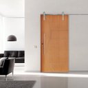 Ver imagem 1 de Porta Correr 12 Trilho Soft Aparente Puxador Tubo 80cm 102cm x 210cm Direito Belíssima Rodam Branco