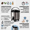 Ver imagem 4 de Garrafa Térmica Garrafa Térmica Inox 5,5L com Torneira Inox e Plástico para Cozinha Inox 5,5L