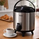 Ver imagem 2 de Garrafa Térmica Garrafa Térmica Inox 5,5L com Torneira Inox e Plástico para Cozinha Inox 5,5L