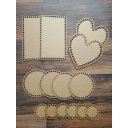 Ver imagem 1 de Base de Mdf para Crochê Diversos Medidas- Kit com 14 Unidades