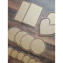 Ver imagem 2 de Base de Mdf para Crochê Diversos Medidas- Kit com 14 Unidades