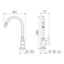 Ver imagem 4 de Torneira Docol Nova Chess 1520706 de Bancada Cromada U UNICA UNICA