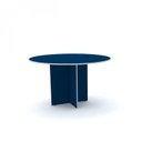 Ver imagem 1 de Mesa para Escritório de Reunião Redonda Maxxi MX1000 Pandin Móveis Azul/Cinza