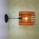 Ver imagem 2 de Lustre pendente luminária em mdf pequeno ambientes internos sala de estar e jantar, quartos, corredo