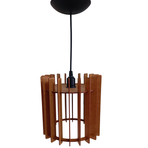 Lustre pendente luminária em mdf pequeno ambientes internos sala de estar e jantar, quartos, corredo