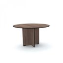 Ver imagem 1 de Mesa Reunião Redonda Maxxi MX1000 Marrom/Preto/Walnut