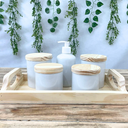 Ver imagem 6 de Kit Higiene Bebê 6 Pçs Liso - Porcelana e Pinus