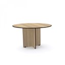 Ver imagem 1 de Mesa Reunião Redonda Maxxi MX1000 Marrom/Preto/Noce Marromle