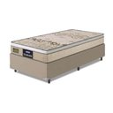 Ver imagem 1 de Cama Box Solteiro Colchão Espuma D33 Fort Gazin 88x188x59cm Bege/Branco-Suporta até 150kg por