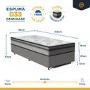 Ver imagem 5 de Cama Box com Colchão Espuma D33 Pillow In Anjos Ortosleep Solteiro 88cm