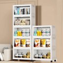 Ver imagem 3 de Armario 6 Portas 3 Andares Dobravel Organizador Brinquedos Carrinho Lavanderia Multiuso Caixa