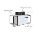 Ver imagem 2 de Gabinete com Cuba Banheiro Berlin 80cm P1019 Branco