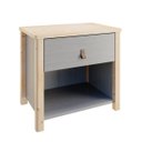 Ver imagem 1 de Mesa de Cabeceira 1 Gaveta Íris CabeCasa MadeiraOriginals Cinza
