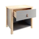 Ver mais imagens de Mesa de Cabeceira 1 Gaveta Íris CabeCasa MadeiraOriginals Cinza